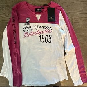 Harley Davidson Womens Size L Long Sleeve Shirt